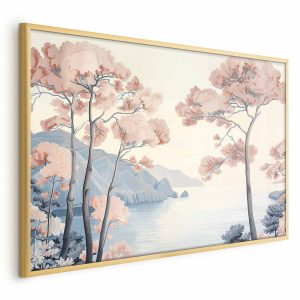 Plakat Ocean i drzewa 42×29,7 cm 586032