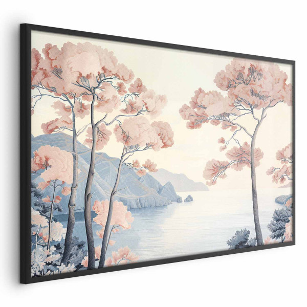 Plakat Ocean i drzewa 42x29,7 cm 589377