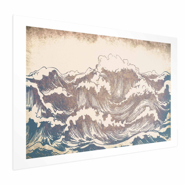 Plakat Olbrzymie fale 42x29,7 cm 590341