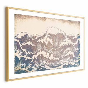 Plakat Olbrzymie fale 90×60 cm 586805