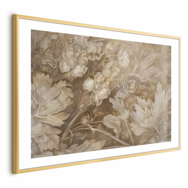 Plakat Ornamenty roślinno-kwiatowe 60x40 cm 584594