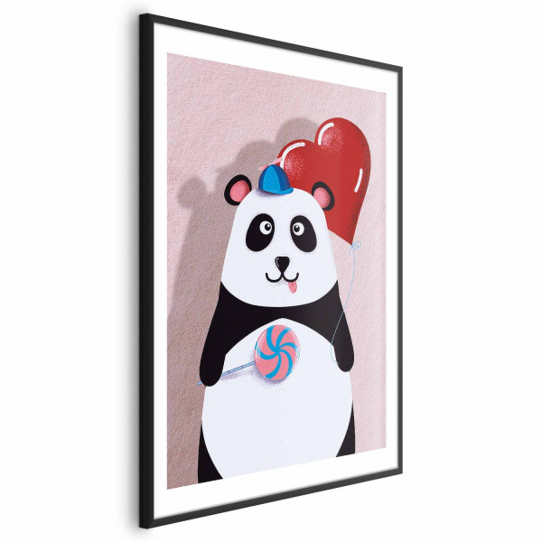 Plakat Panda z balonikiem 21x30 cm 581115
