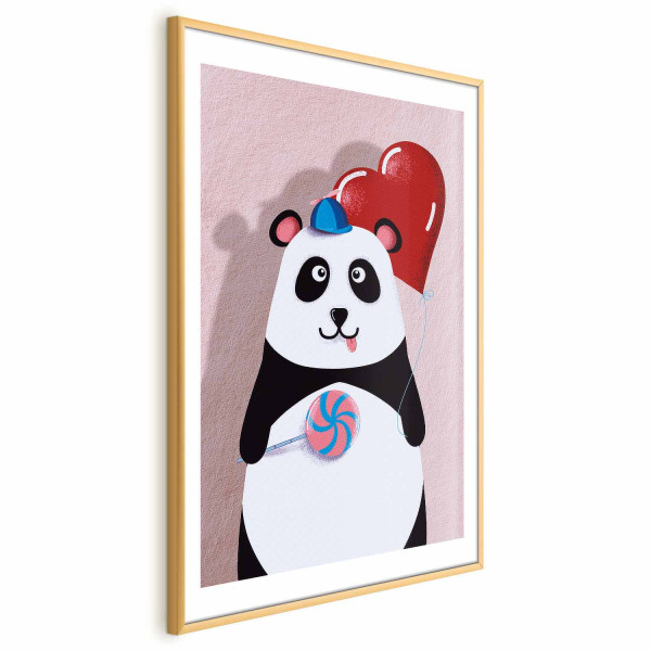 Plakat Panda z balonikiem 29,7x42 cm 587388