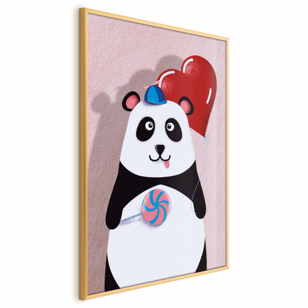 Plakat Panda z balonikiem 60x90 cm 586547