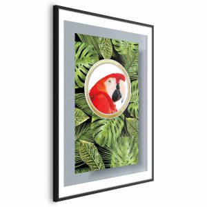 Plakat Papuga w dżungli 40×60 cm 579232 Plakat Papuga w dżungli 40×60 cm 579232