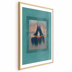 Plakat Para na łodzi 21×30 cm 585005 Plakat Para na łodzi 21×30 cm 585005