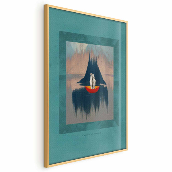 Plakat Para na łodzi 29,7x42 cm 582810