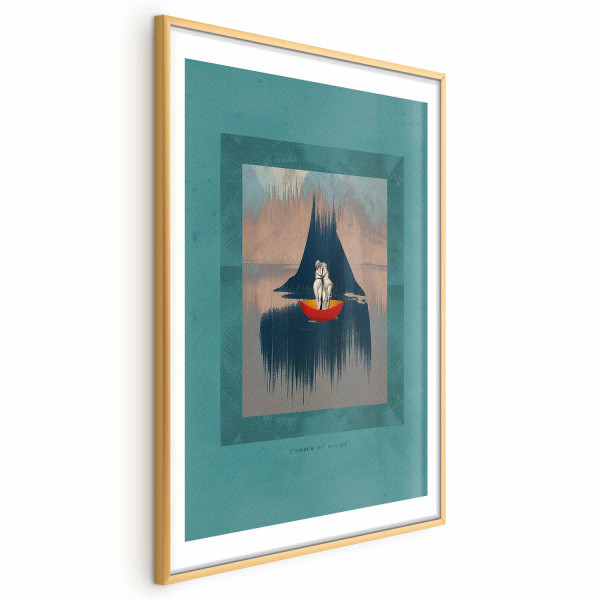 Plakat Para na łodzi 29,7x42 cm 584548