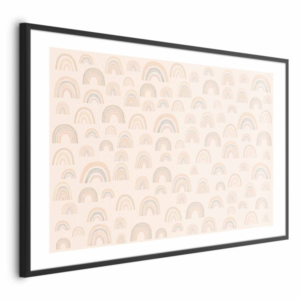 Plakat Pastelowe tęcze 42x29,7 cm 588812