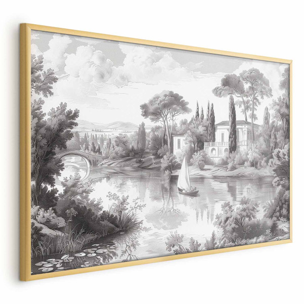 Plakat Pejzaż vintage 42x29,7 cm 580783