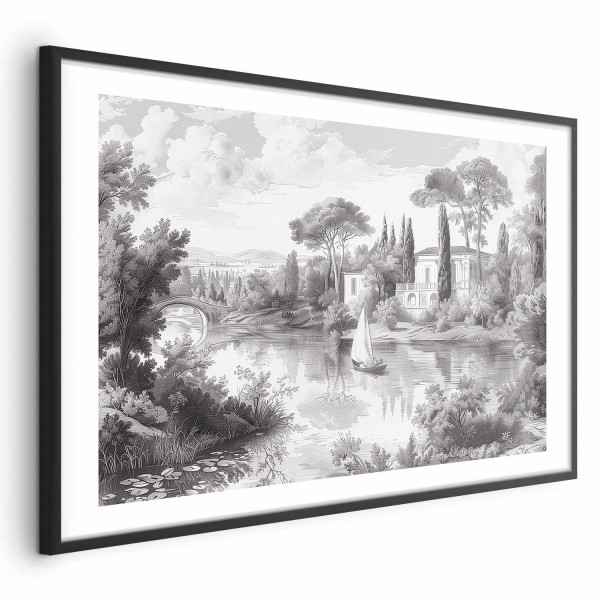 Plakat Pejzaż vintage 42x29,7 cm 581631
