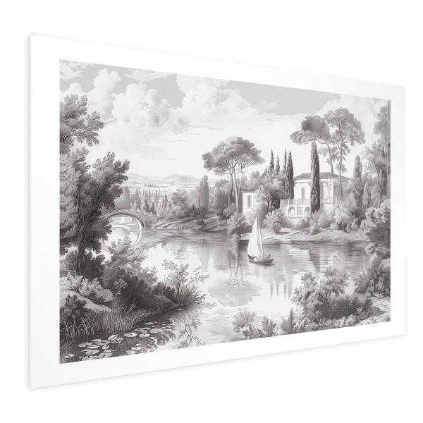 Plakat Pejzaż vintage 42x29,7 cm 586383
