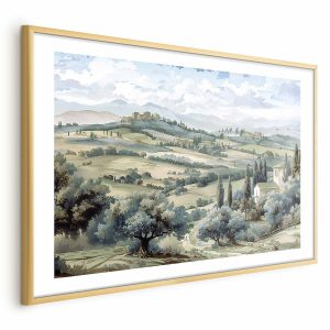 Plakat Pejzaż z polami 90×60 cm 580216