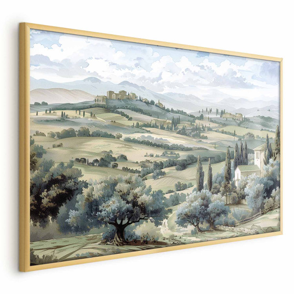Plakat Pejzaż z polami 90x60 cm 590967