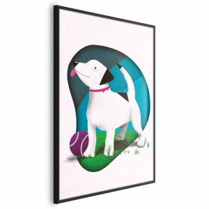 Plakat Pies i piłka 29,7×42 cm 578702 Plakat Pies i piłka 29,7×42 cm 578702