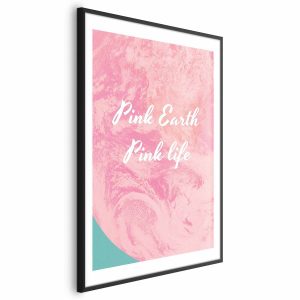 Plakat Pink Earth 21×30 cm 585779