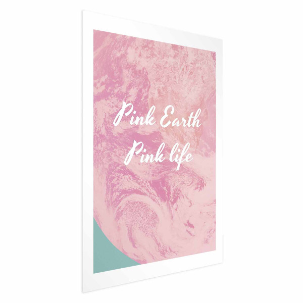 Plakat Pink Earth 29,7x42 cm 588844