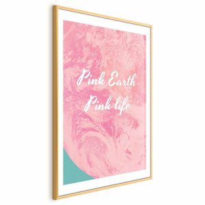 Plakat Pink Earth 29,7×42 cm 589041