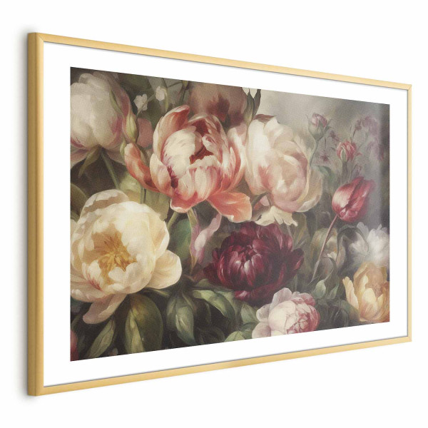 Plakat Piwonie 90x60 cm 582489