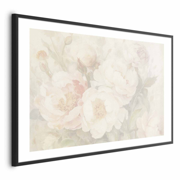 Plakat Piwonie we mgle 42x29,7 cm 580314