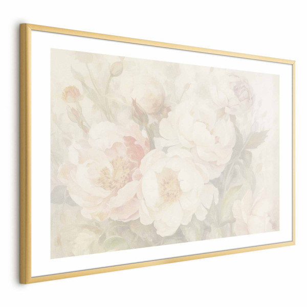 Plakat Piwonie we mgle 42x29,7 cm 585800