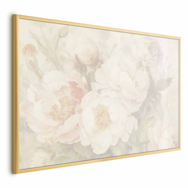 Plakat Piwonie we mgle 42x29,7 cm 590600