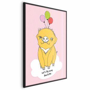 Plakat Podniebna świnka 21×30 cm 585663