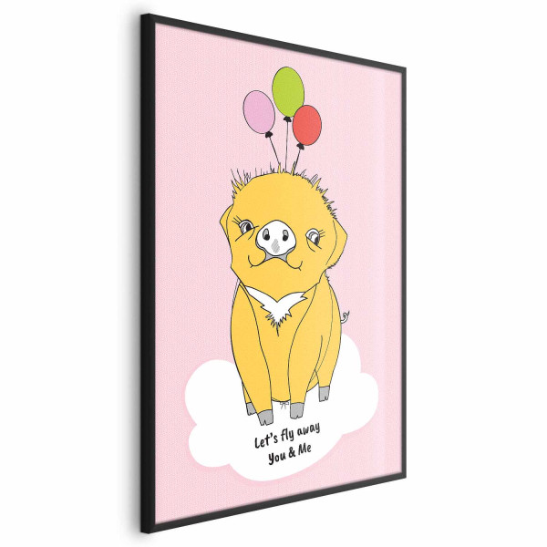 Plakat Podniebna świnka 21x30 cm 585663