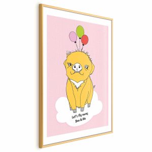 Plakat Podniebna świnka 21×30 cm 578321