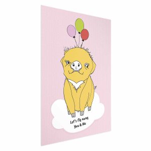 Plakat Podniebna świnka 40×60 cm 585460 Plakat Podniebna świnka 40×60 cm 585460