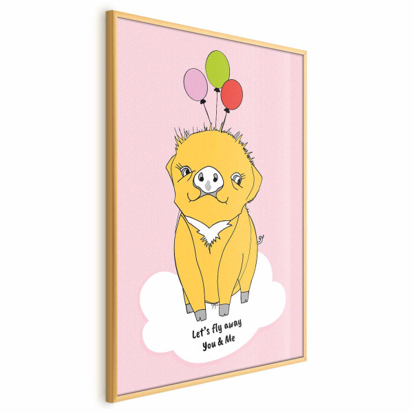 Plakat Podniebna świnka 40x60 cm 586108