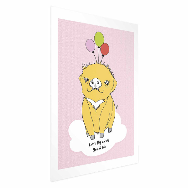 Plakat Podniebna świnka 60x90 cm 577753