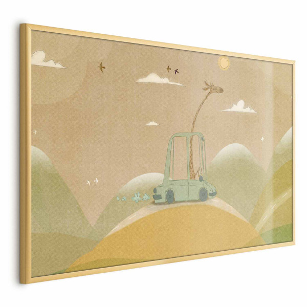 Plakat Podróżująca żyrafa 30x21 cm 586359