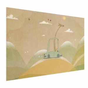 Plakat Podróżująca żyrafa 30×21 cm 590630 Plakat Podróżująca żyrafa 30×21 cm 590630