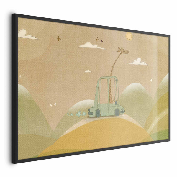 Plakat Podróżująca żyrafa 42x29,7 cm 590121