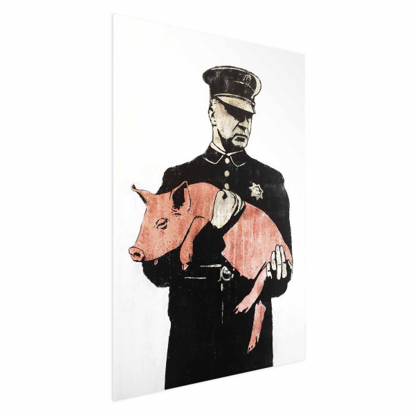 Plakat Policyjna świnia 21x30 cm 580248