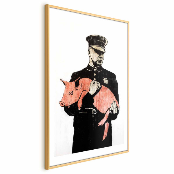 Plakat Policyjna świnia 29,7x42 cm 581044