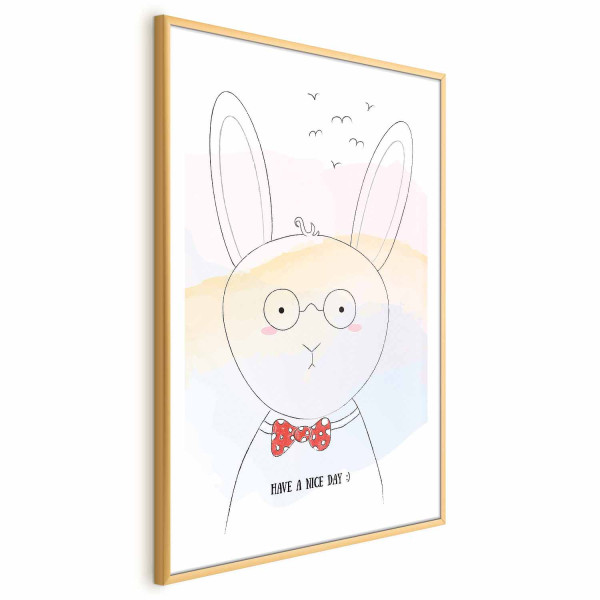 Plakat Pozdrowienia od królika 40x60 cm 580379
