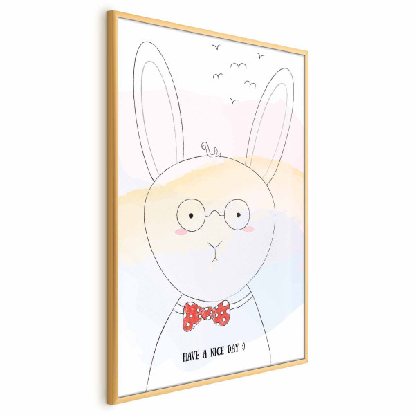 Plakat Pozdrowienia od królika 40x60 cm 584802