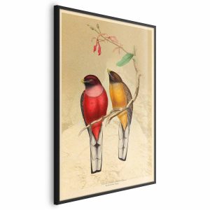 Plakat Ptaki na gałązce 40×60 cm 585549 Plakat Ptaki na gałązce 40×60 cm 585549