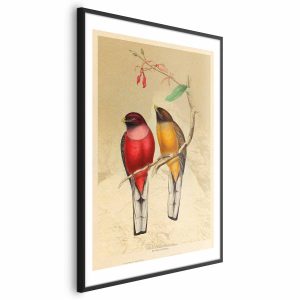 Plakat Ptaki na gałązce 60×90 cm 581418 Plakat Ptaki na gałązce 60×90 cm 581418