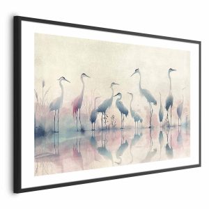 Plakat Ptaki nad jeziorem 30×21 cm 584614 Plakat Ptaki nad jeziorem 30×21 cm 584614