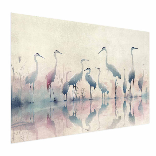 Plakat Ptaki nad jeziorem 90x60 cm 589874