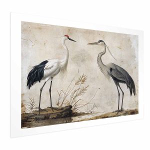 Plakat Ptaki z ryciny 90×60 cm 585629 Plakat Ptaki z ryciny 90×60 cm 585629
