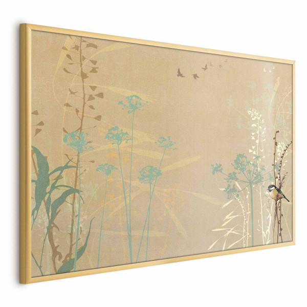 Plakat Ptaszek na łące 42x29,7 cm 584215