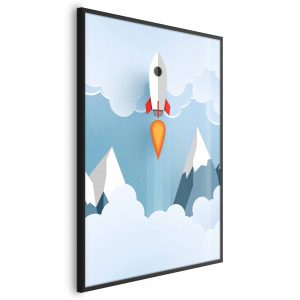 Plakat Rakieta w chmurach 29,7×42 cm 583429 Plakat Rakieta w chmurach 29,7×42 cm 583429