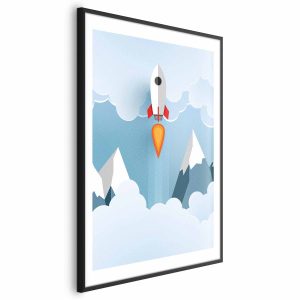 Plakat Rakieta w chmurach 29,7×42 cm 587688 Plakat Rakieta w chmurach 29,7×42 cm 587688