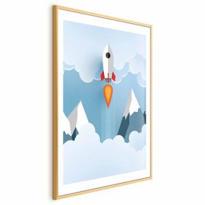 Plakat Rakieta w chmurach 60×90 cm 585058 Plakat Rakieta w chmurach 60×90 cm 585058