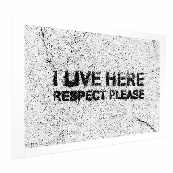 Plakat Respect 30x21 cm 591467