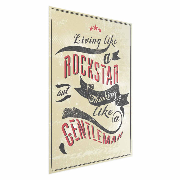 Plakat Rockstar 29,7x42 cm 589251